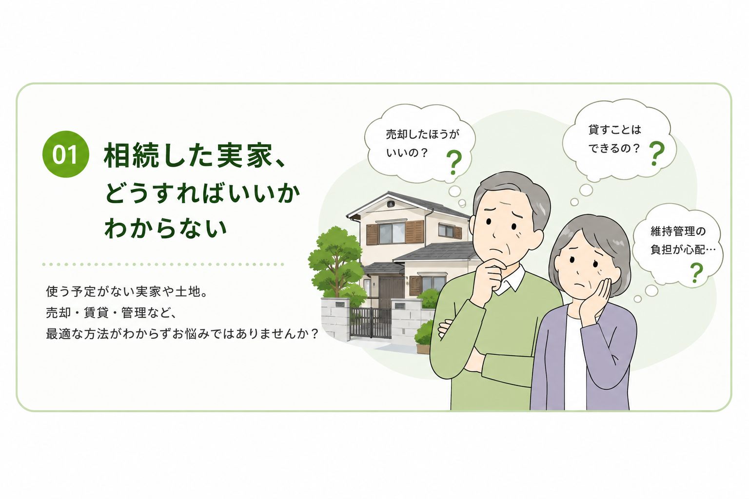 相続した実家のお悩み