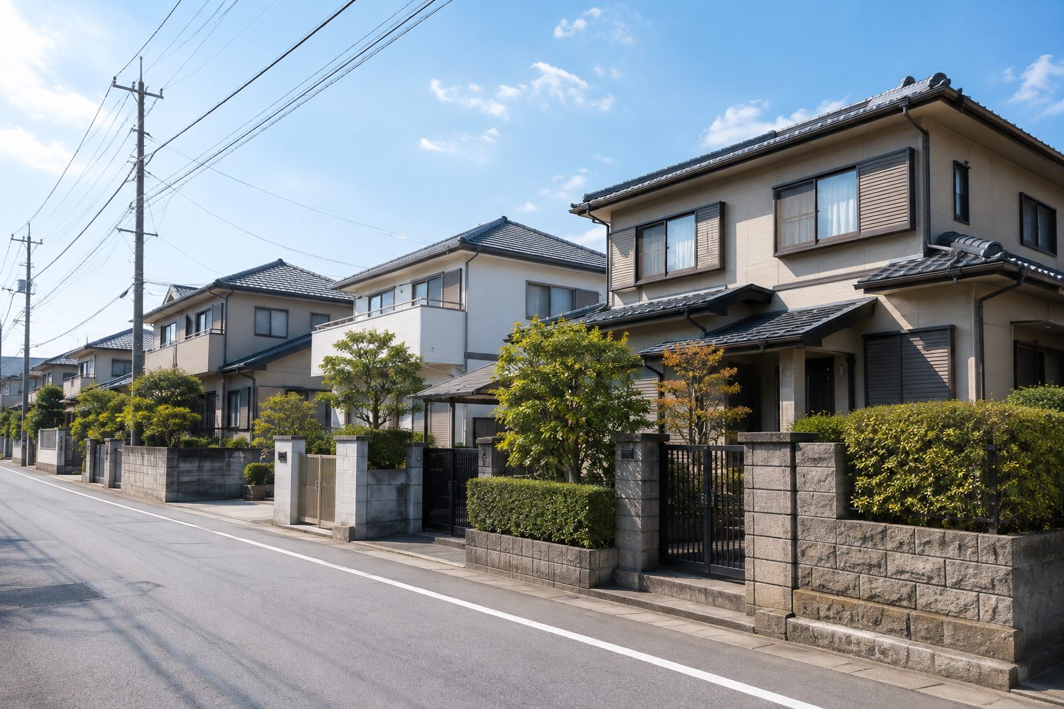 住宅街の戸建て